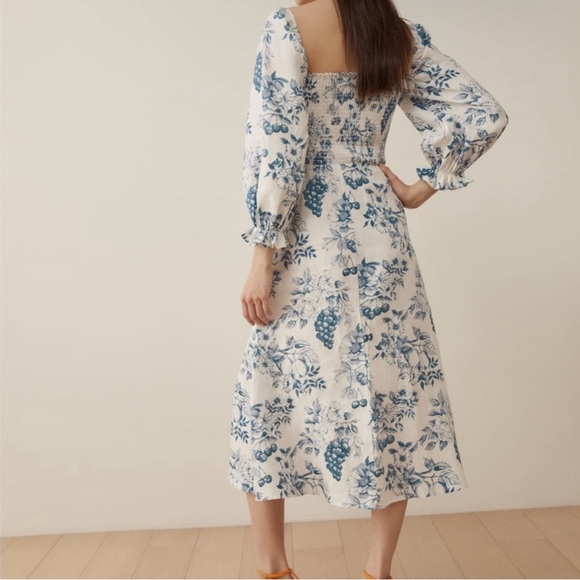 NWT Reformation Gitane Linen Dress in Corsica, Size S - Picture 2 of 16